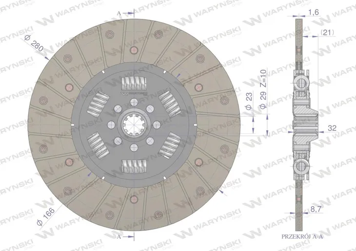 tarcza-sprzegla-case-warynski-numery-katalogowe-zamiennikow-3058405r93