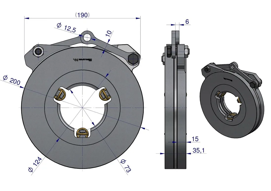 docisk-hamulcowy-case-warynski-stan-nowy