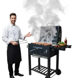 grill-weglowy-ogrodowy-bbq-na-ogrod-palenisko-ruszt-duzy-zeliwny-pokrywa