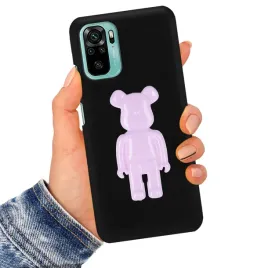 etui-matowe-3d-silikonowe-czarne-fioletowy-mis-do-xiaomi-redmi-note-10s
