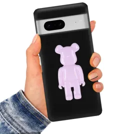 etui-matowe-3d-silikonowe-czarne-cute-fioletowy-mis-do-google-pixel-7