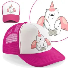 czapka-fuksja-z-daszkiem-na-lato-bare-bears-wzory
