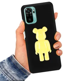 etui-matowe-3d-silikonowe-czarne-fun-zolty-mis-do-xiaomi-redmi-note-10s