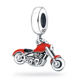 zawieszka-srebro-925-charms-koralik-czerwony-motor-chopper-motocykl