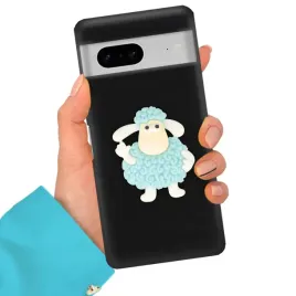 etui-matowe-3d-silikonowe-matt-czarne-turkusowy-baran-do-google-pixel-7