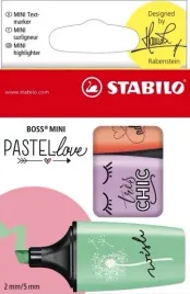 zakreslacze-boss-mini-by-snooze-one-3-kol-etui-zolty-niebieski-zielony