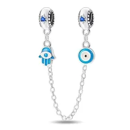lancuszek-zabezpieczajacy-charms-srebro-925-separator-oko-i-reka-fatimy
