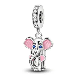 zawieszka-srebro-925-koralik-charms-slon-i-sloniatko