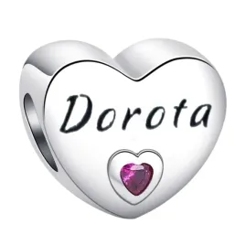 zawieszka-srebro-925-koralik-charms-imie-dorota-serce