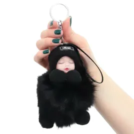 uroczy-brelok-zawieszka-laleczka-do-kluczy-czarna