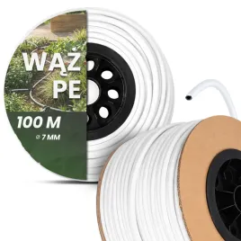 waz-rura-montazowa-pe-7mm-100-m-nawadniania-zraszaczy-podlewania-biala