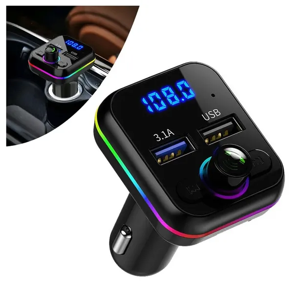 transmiter-bluetooth-samochodowy-fm-2x-usb-rgb-stan-opakowania-oryginalne