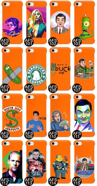 etui-coby-pomaranczowy-do-iphone-se3-seriale-wzory-kolor-wielokolorowy