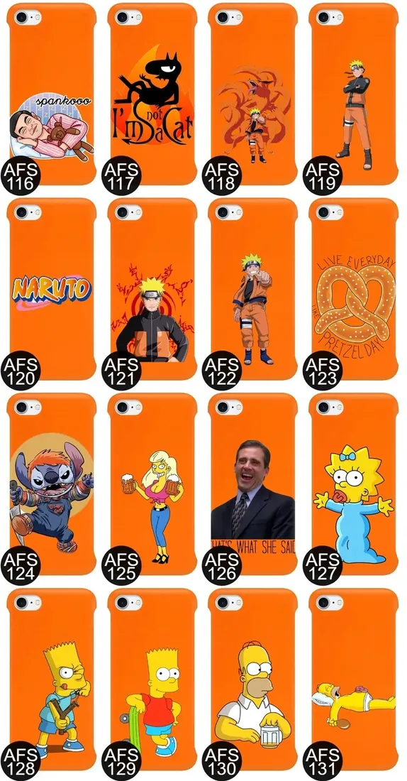 etui-coby-pomaranczowy-do-iphone-se3-seriale-wzory