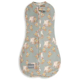 sleepee-otulacz-first-step-z-czapeczka-vintage-animals-sky-blue