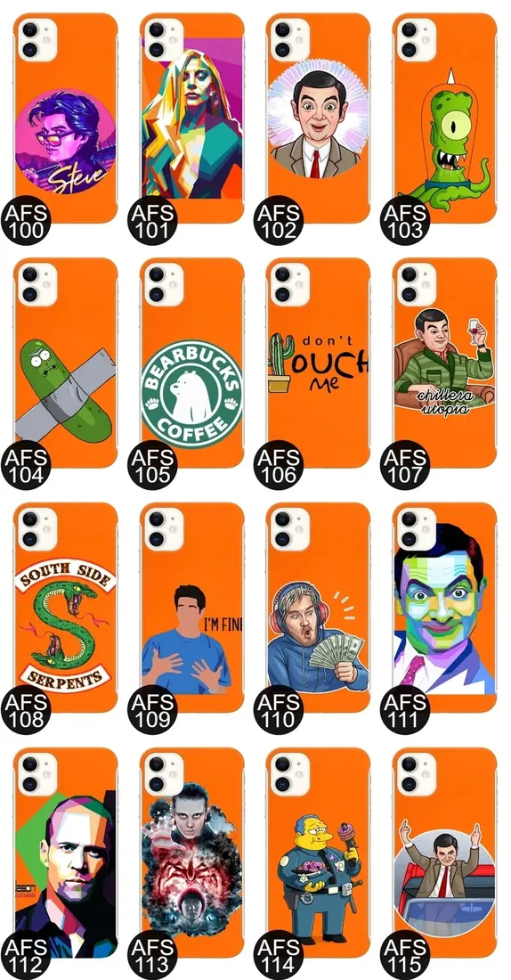 etui-coby-pomaranczowy-do-iphone-11-seriale-wzory