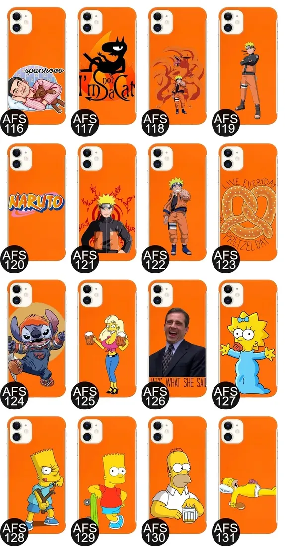 etui-coby-pomaranczowy-do-iphone-11-seriale-wzory