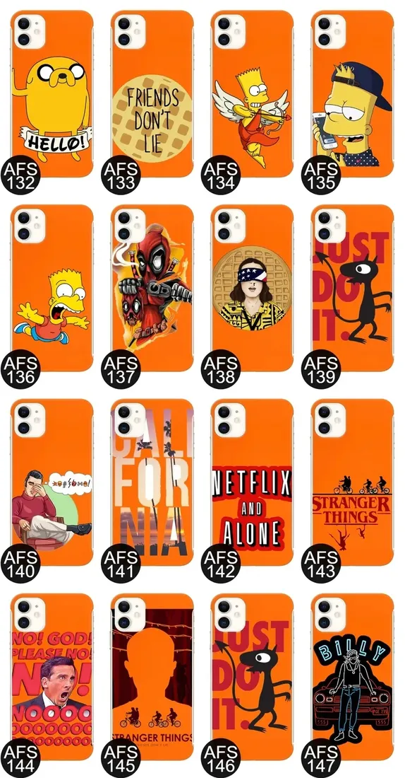 etui-coby-pomaranczowy-do-iphone-11-seriale-wzory