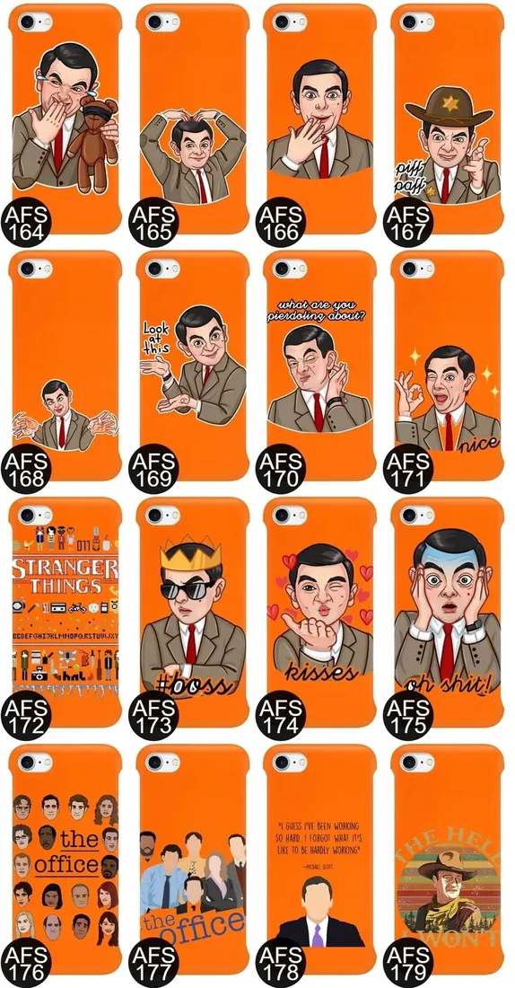 etui-coby-pomaranczowy-do-iphone-se2-seriale-wzory