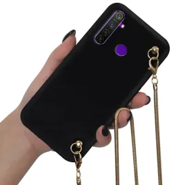 etui-matowe-blink-do-realme-5-pro-zloty-lancuszek