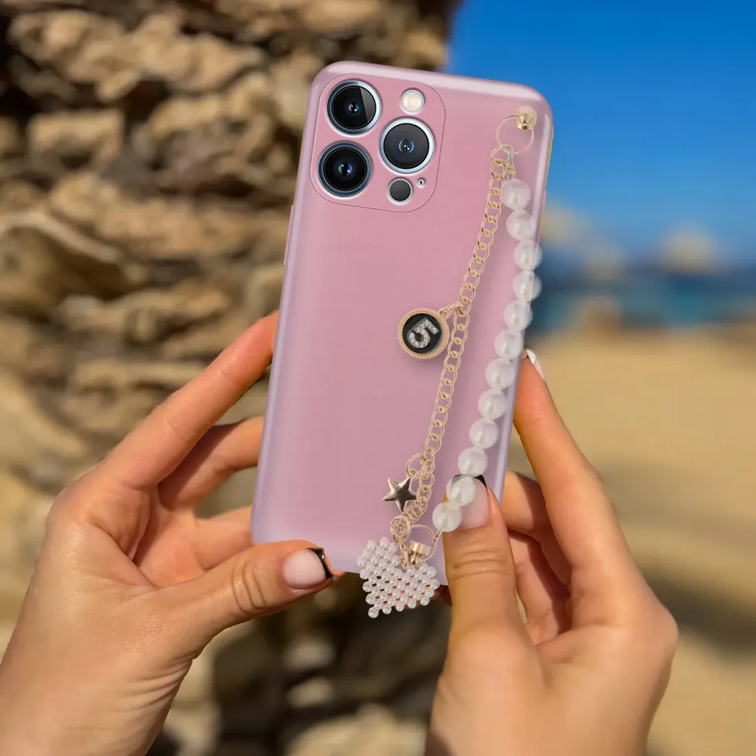 etui-metallic-rozowy-blink-do-iphone-7-plus-perly-stan-nowy