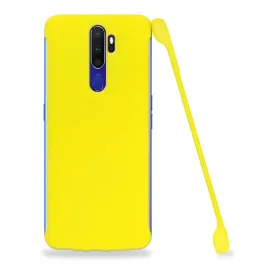 etui-matowe-plecki-do-oppo-a11x-zolty-ochronne