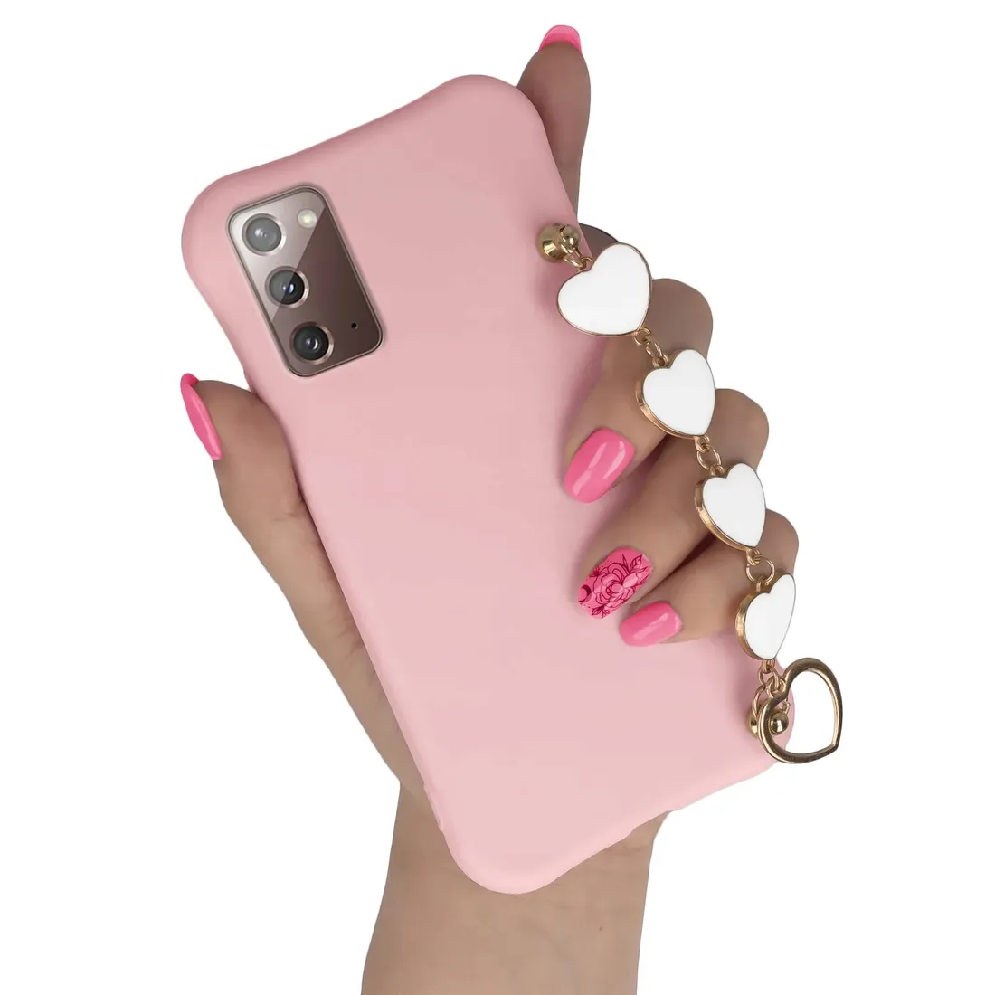 etui-mat-do-samsung-note-20-rozowe-biale-serca