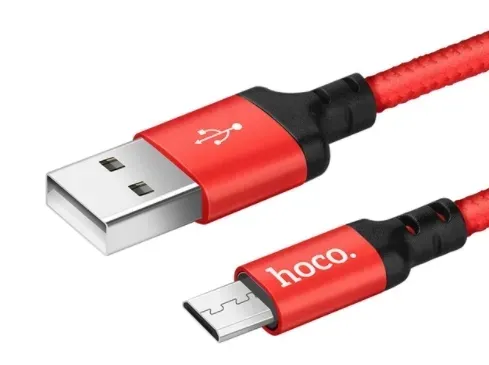 kabel-usb-hoco-micro-usb-1m-czerwony-ladowarka