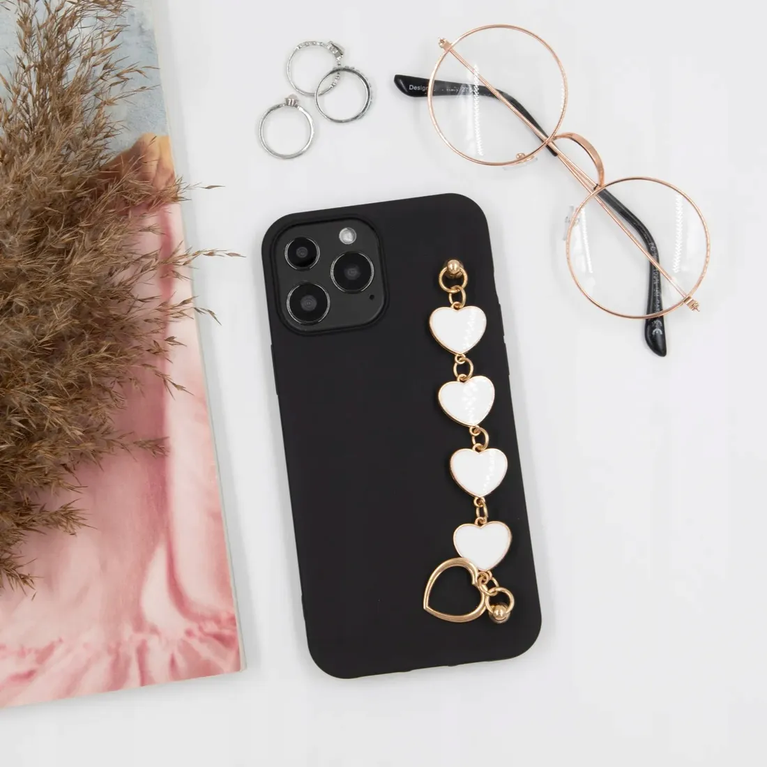 etui-mat-do-xiaomi-redmi-9a-bialy-lancuszek-serca-stan-nowy