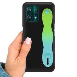 etui-matowe-czarne-do-realme-9-4g-z-paskiem-ombre-zielony-smooth-uchwyt