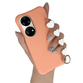 etui-mat-do-huawei-p50-pro-lososiowy-biale-serca
