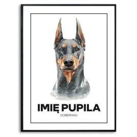 plakat-obraz-xxl-140x100cm-imie-pupila-doberman-rysunek-psa-prezent-kreator