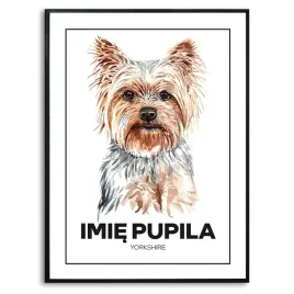 plakat-obraz-duzy-140x100cm-imie-psa-dla-milosnika-yorkshire-york-kreator