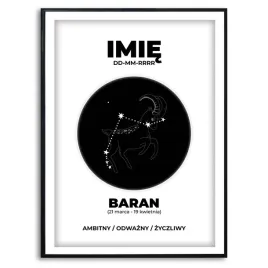 plakat-obraz-duzy-70x50cm-znak-zodiaku-baran-data-twoje-imie-kreator