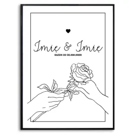 plakat-60x40cm-imieandimie-razem-od-data-roza-twoje-zdjecie-tekst-kreator
