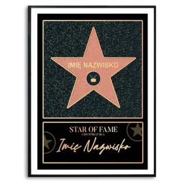 plakat-obraz-duzy-140x100cm-gwiazda-hall-of-fame-slawa-prezent-imie-kreator