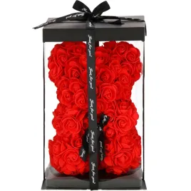 mis-z-platkow-roz-czerwony-22-cm-rose-bear-z-kokardka