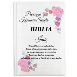 biblia-personalizowany-prezent-na-komunie-swieta