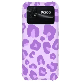 etui-antishock-do-xiaomi-poco-c40-purple-vibe-fioletowe-kwiaty-flower-wzory