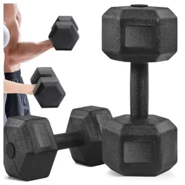 hantle-2x5kg-bitumiczne-do-cwiczen-hantelka-ciezarki-hantelki-zestaw