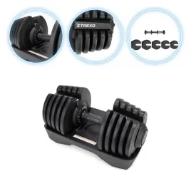 hantel-regulowany-ciezar-do-cwiczen-xtrexo-stalowe-ciezarki-40kg