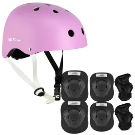 kask-z-regulacja-orzeszek-ochraniacze-zestaw-na-rolki-rower