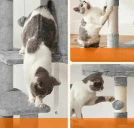 drapak-wysoki-legowisko-slupek-do-drapania-wieza-feandrea-101-160-cm