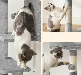 drapak-wysoki-legowisko-slupek-do-drapania-wieza-feandrea-101-160-cm