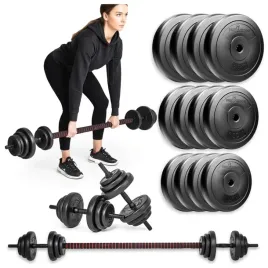sztanga-skrecana-2w1-do-treningu-hantle-2x10-kg-zestaw-obciazenia-20kg