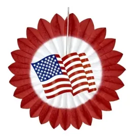 rozeta-czerwona-dekoracja-motyw-flagi-usa