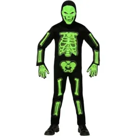 stroj-kombinezon-dzieciecy-maska-kaptur-zielony-szkieletor-halloween-128