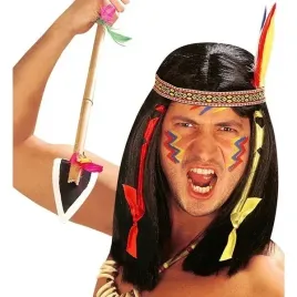 peruka-indianina-indianin-apacz-czarna-opaska
