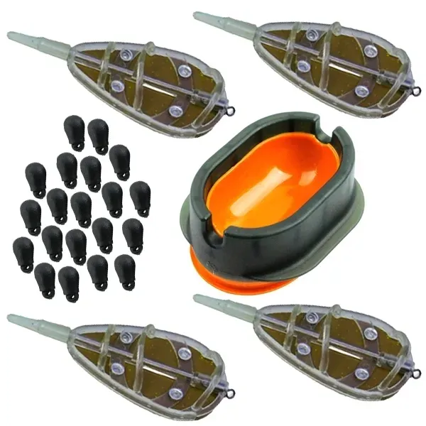 zestaw 4szt KOSZYK DO METHODY FEEDER +WYCISKANA FORMA ARC 20x szybkozłączka