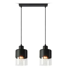 lampa-sufitowa-wiszaca-zyrandol-dual-glass-568-bz2-led-e27-black-edition